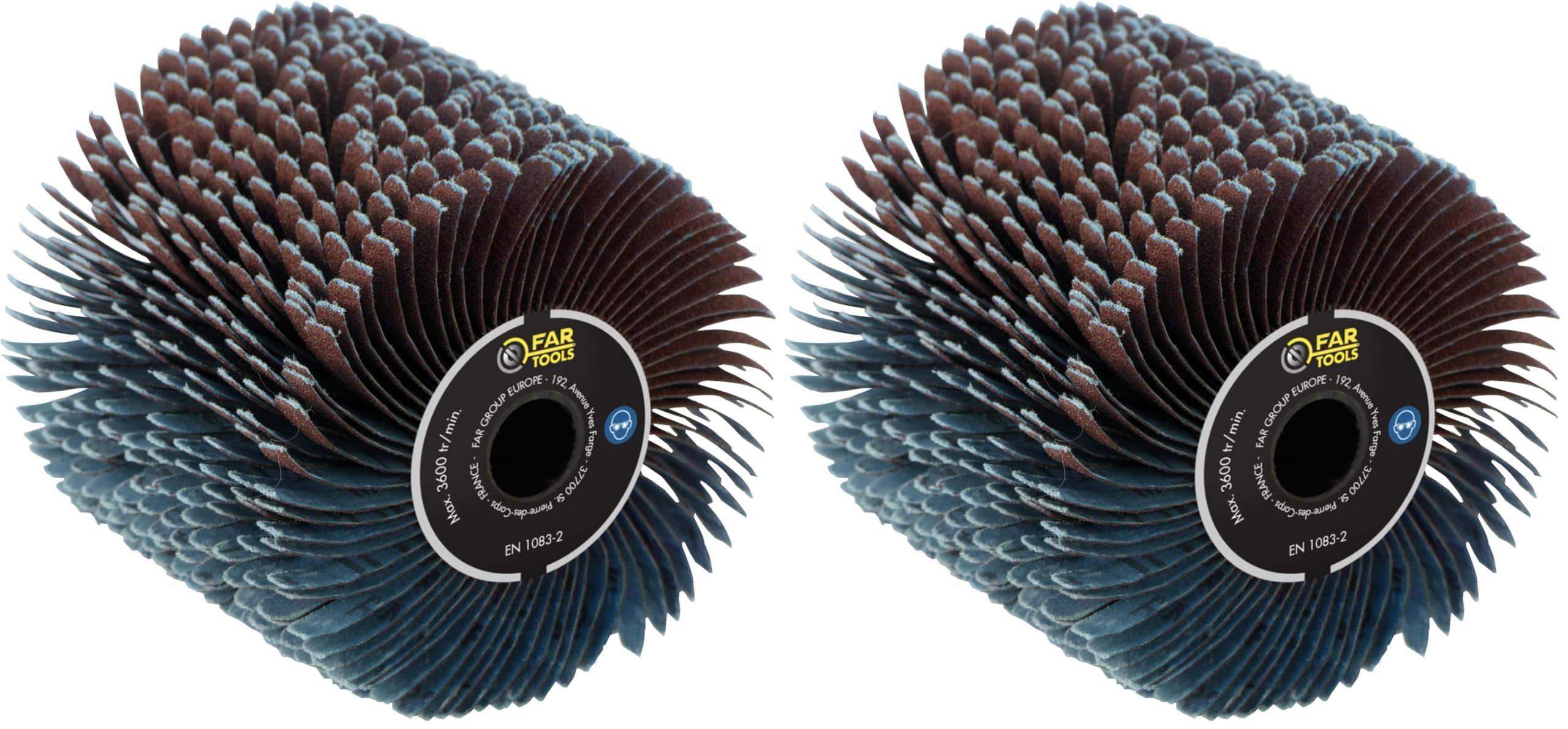 Brosse à bande abrasive Fartools grain 80 Ø120mm L100mm pour ponceuse rouleau