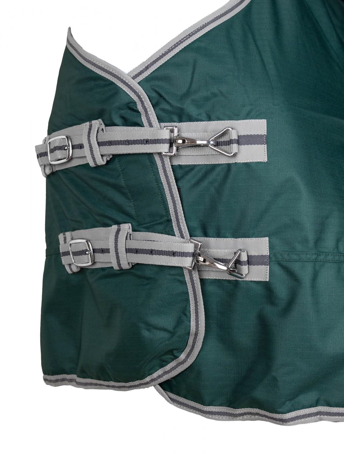RL24 Weidedecke 600D Basicline Regendecke Übergangsdecke winddicht wasserdicht Outdoordecke Pferdedecke Grün 145cm
