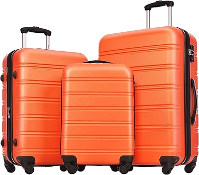 Sponsored Ad - Merax Luggage sets of 3 Piece Carry on Luggage Airline Approved,Hard Case Luggage Expandable Checked Luggag...