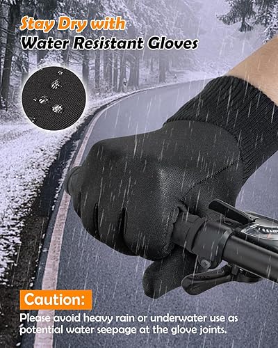 Miniatura 4 de Guantes de invierno para hombres y mujeres guantes impermeables para clima frío con pantalla táctil