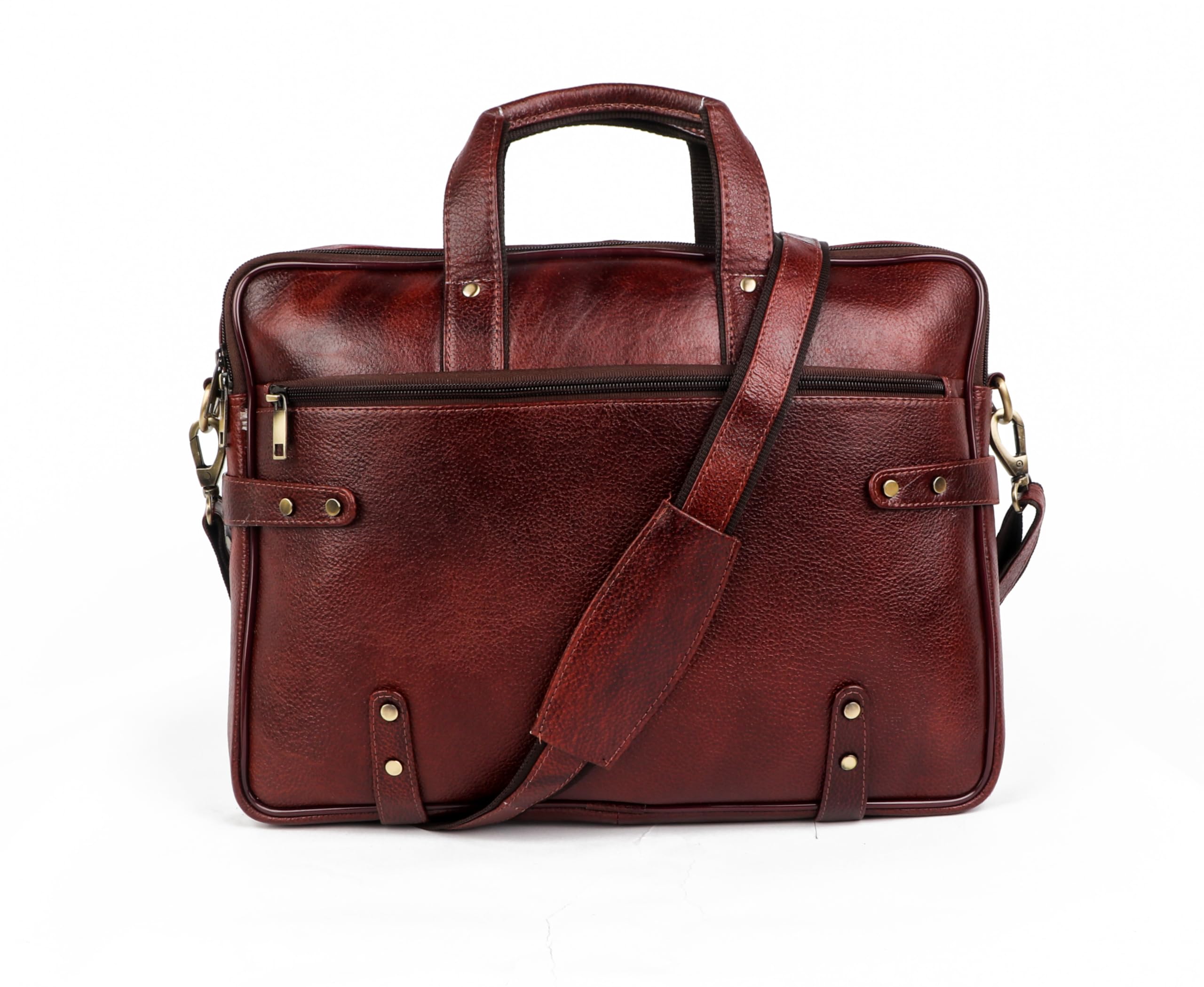 Genuine Leather Laptop Bag for men office use, 15.6 inch corporate bag for men, gifts for clients, shoulder bag men-image-24