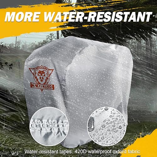 Miniatura 3 de XYZCTEM Funda de almacenamiento para scooter de movilidad, poliéster Oxford 420D resistente, impermeable, duradera, UV, resistente al agua, con