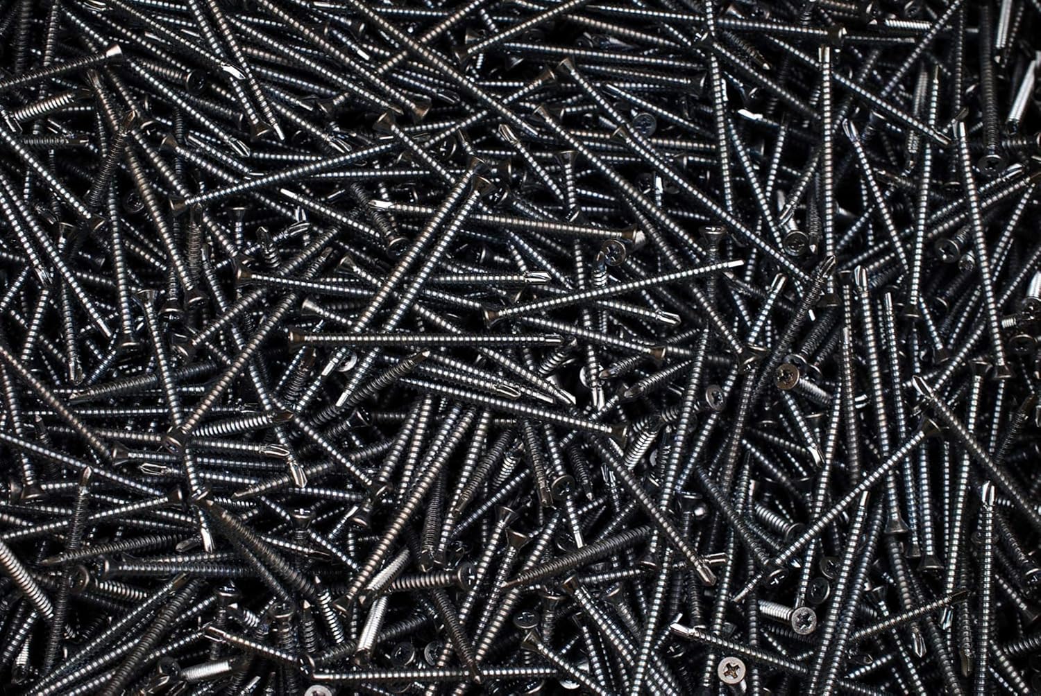 (600) Phillips Flat Trim Head 6 x 2-1/4 Self-Drilling Tek Screws Zinc Plated #6