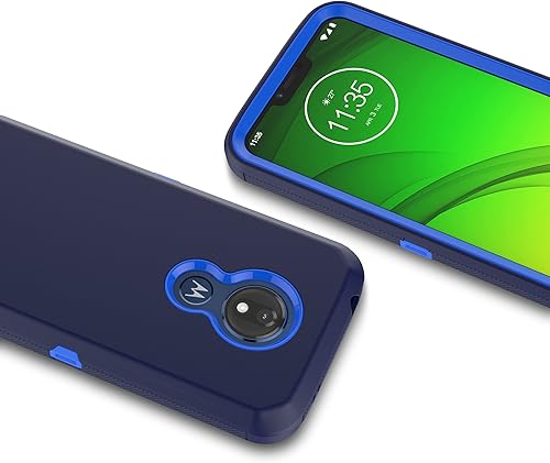 Miniatura 4 de Funda para Moto G7 Power, Motorola G7 SupraMoto G7 Optimo Maxx XT1955DL, protección contra caídas agarre de cuerpo completo a prueba de golpes,