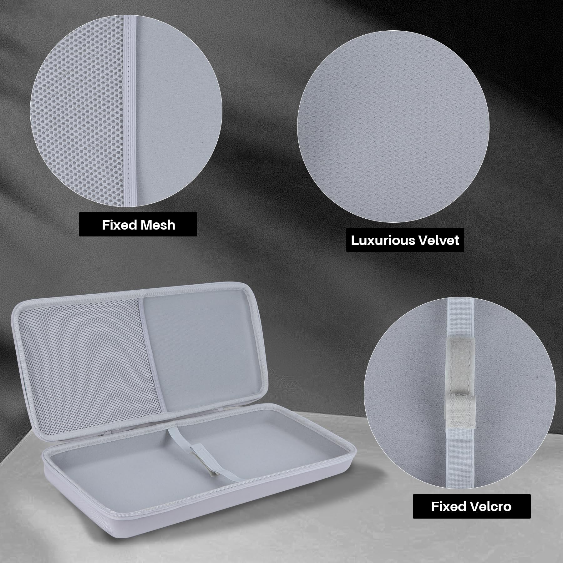 Lebakort Duro Caja Estuche Funda para Akai Professional MPK Mini Plus - Teclado Controlador MIDI USB (Blanco)