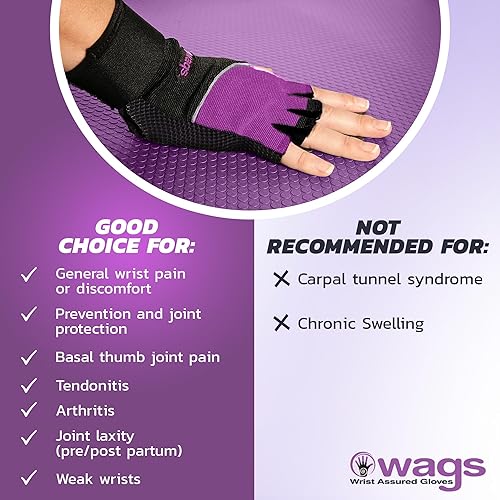 Miniatura 4 de Guantes de soporte de muñeca con almohadilla de gel ergonómica patentada y muñequera para entrenamientos de mujeres y hombres