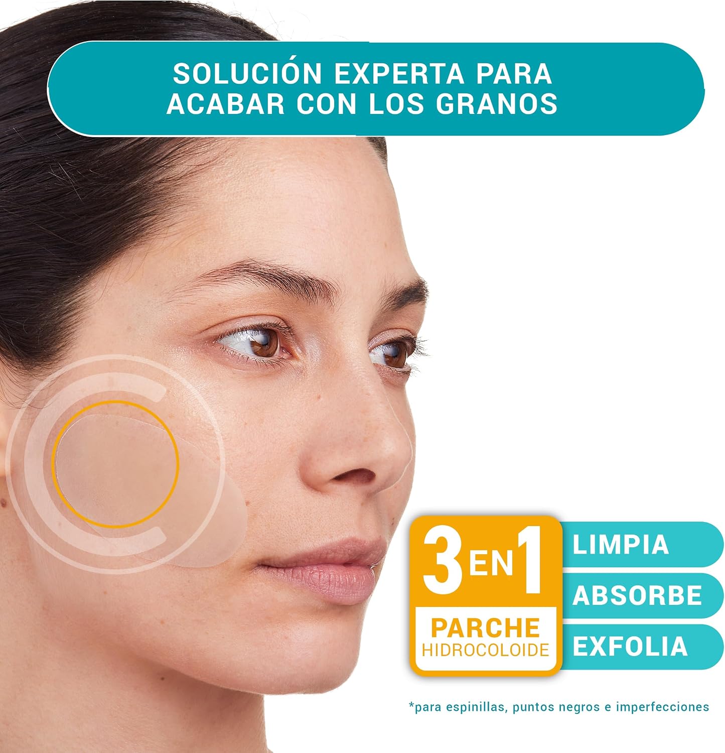 Compeed® - Cleansing Grains Patches with Hydrocolloids | Cleans, Absorbs and Exfoliates - Night Use | 7 Patches of 6.8 x 4.2 cm
