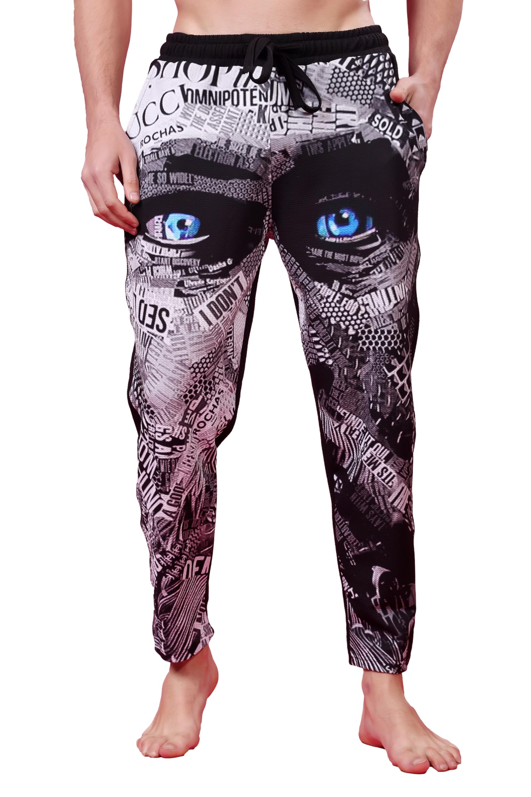 flirty soul Nostrum Face Print Jogger-picture-29