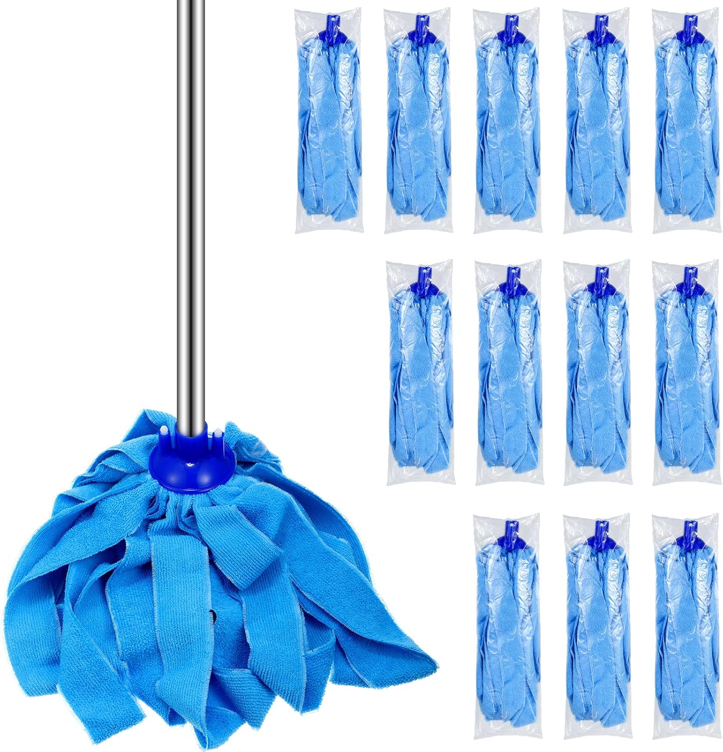 Yaomiao 12 Pcs Microfiber Mop Heads Replacement Cotton
