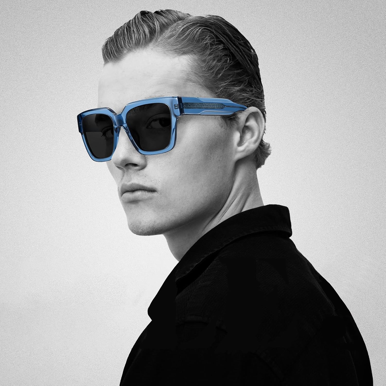 DUCO Retro Squar Acetate Polarized Sunglasses for Men Women UV400 Protection Shades Driving Hiking Glof Sun Glass DC2342 - Image 2