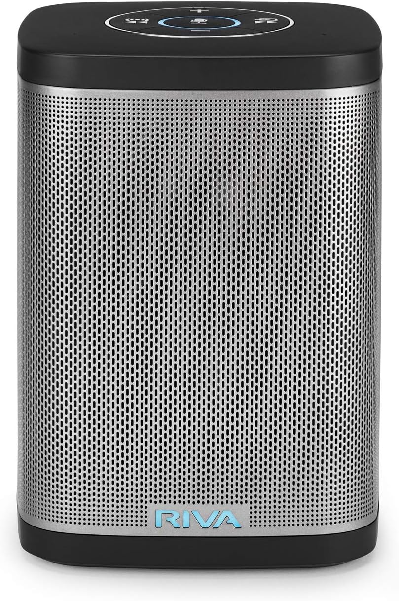 RIVA Concert with Alexa Built-in - Finally A Wireless Smart Speaker That Sounds Truly Amazing - WiFi, Airplay and Bluetooth Connectivity, Splash Resistant and Optional Battery (Black)
