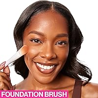 Vista 3 de wet n wild Brocha para Base de Maquillaje, Cerdas de Fibra Sintética Densamente Compactadas para Líquido, Crema y Polvo, Mango Ergonómico