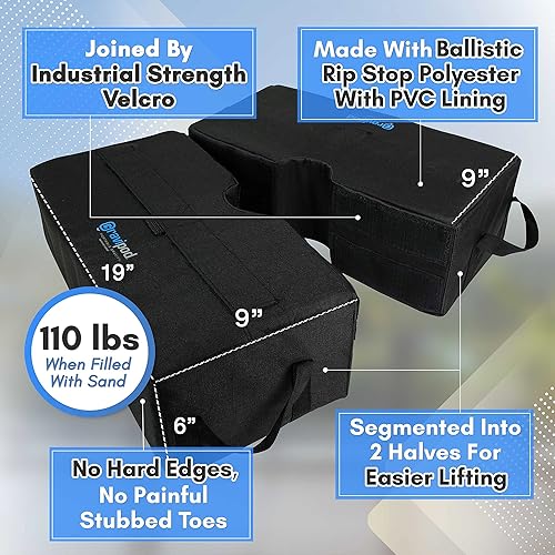 Miniatura 9 de Base cuadrada para agregar peso para sombrilla, de 18 x 18in Premier Tents. Hasta n. 100.