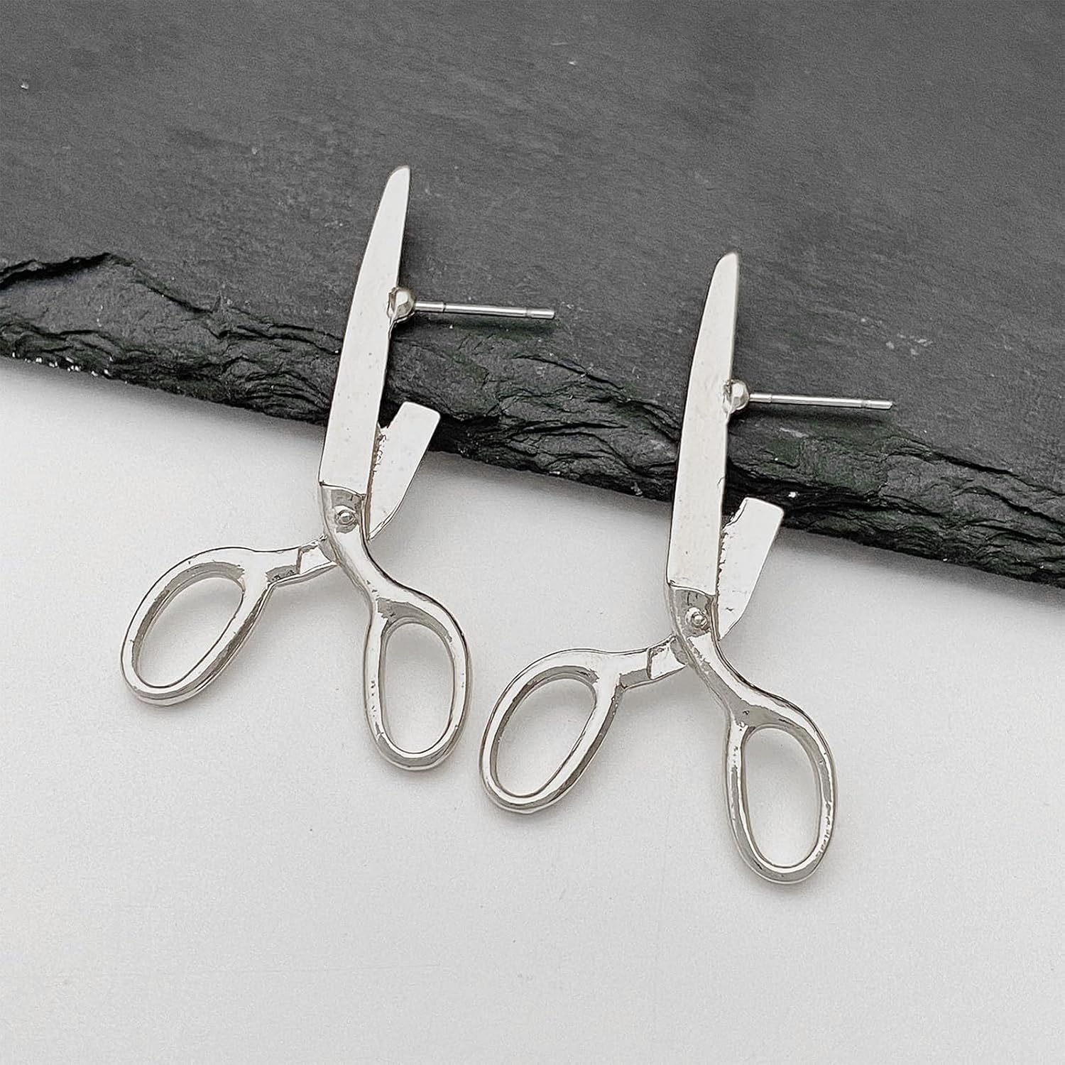 Gothic Stud Earrings for Women Vintage Gothic Scissors Stud Earrings Unique Fun Holiday Jewelry Accessories Halloween Party Novelty Crazy Weird Funky Gift - Image 5