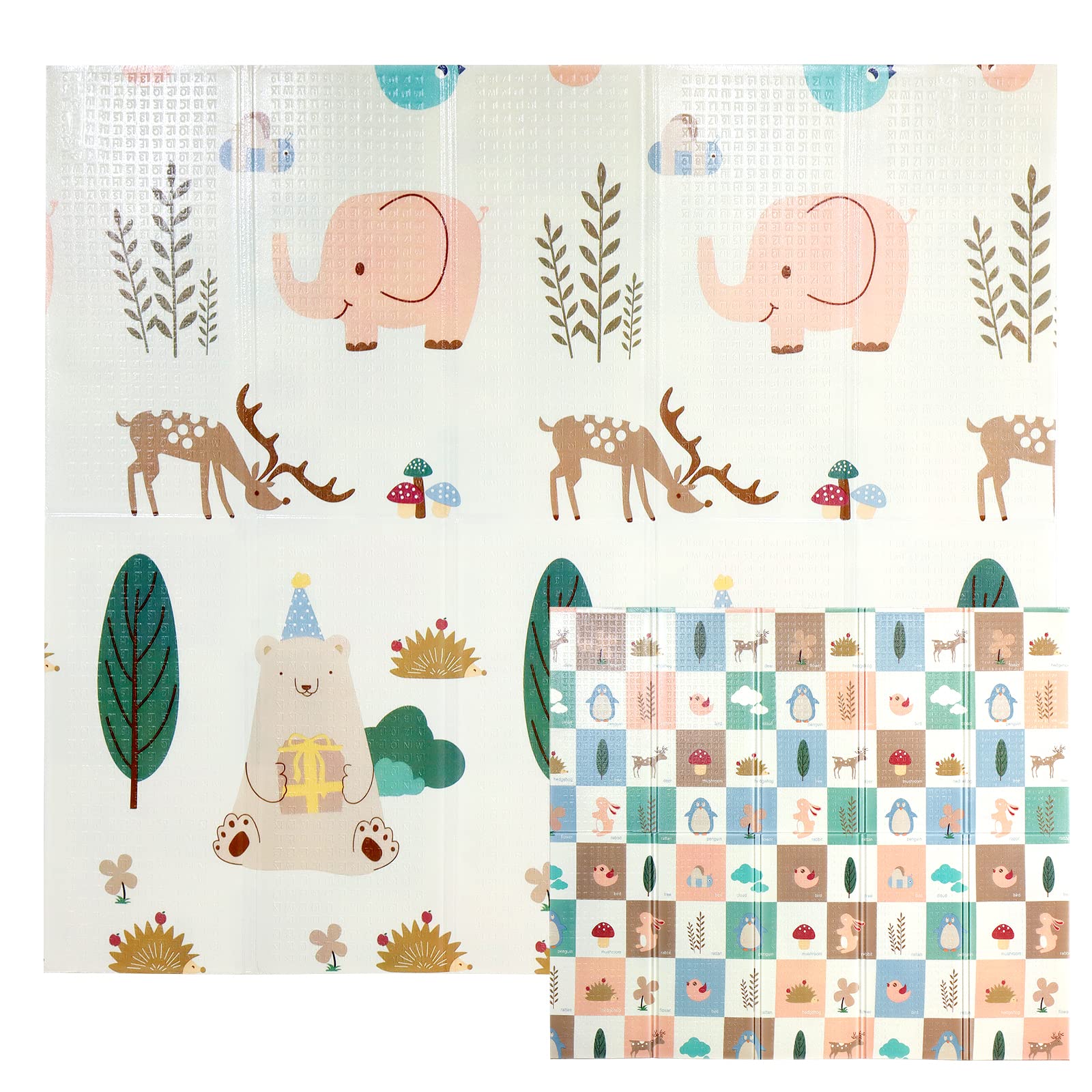CCLIFE Tappeto Bambini Tappeto gioco bambini Tappeto per bambini Tappeto xpe Pieghevole 196×176×1cm