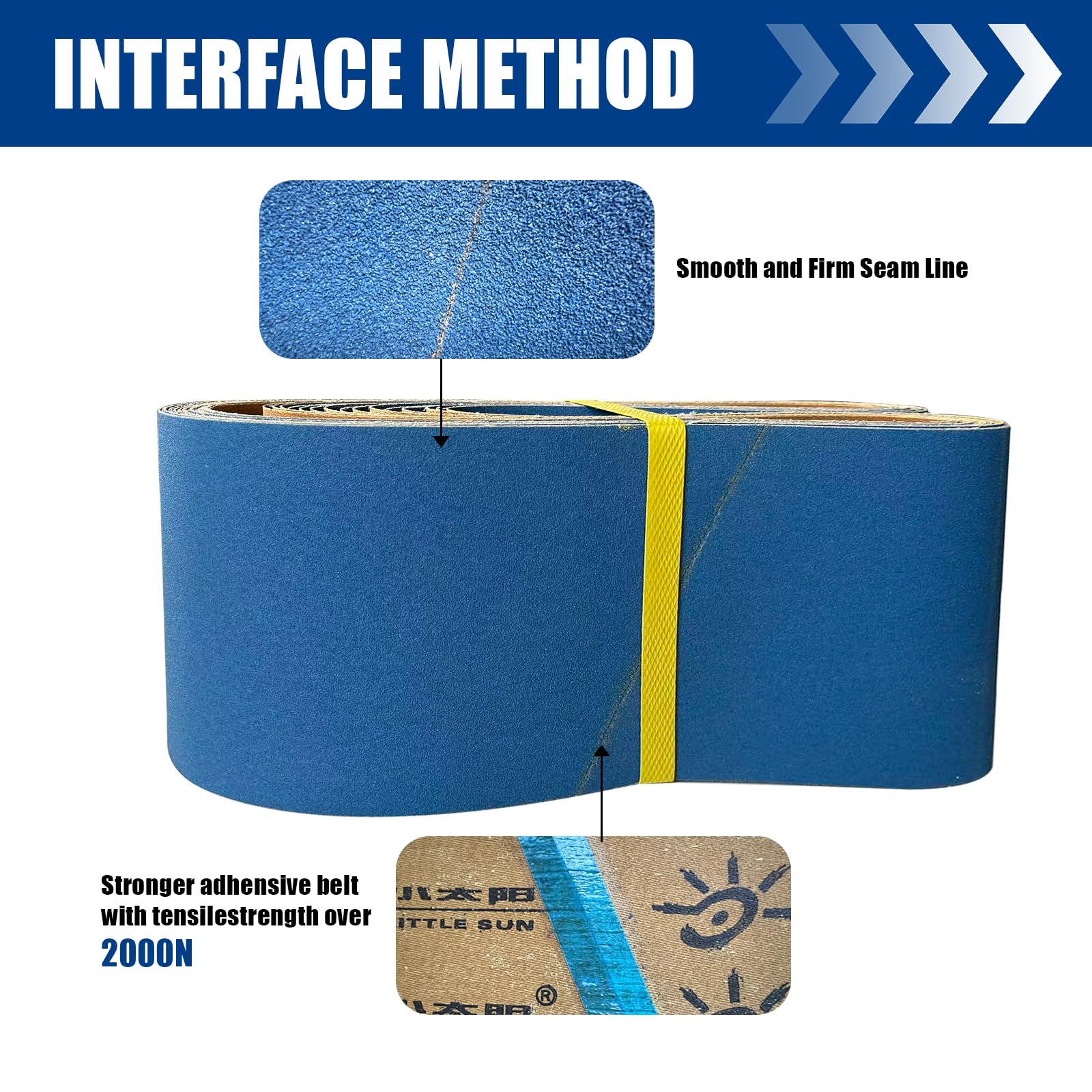 Bandas de lija de 150 x 1220 mm, 15 unidades, grano mixto P60/P80/P120/P180/P240 | Apto para lijadora de banda y lijadora de banda | Banda de lijado profesional para pulir madera metal eliminación de