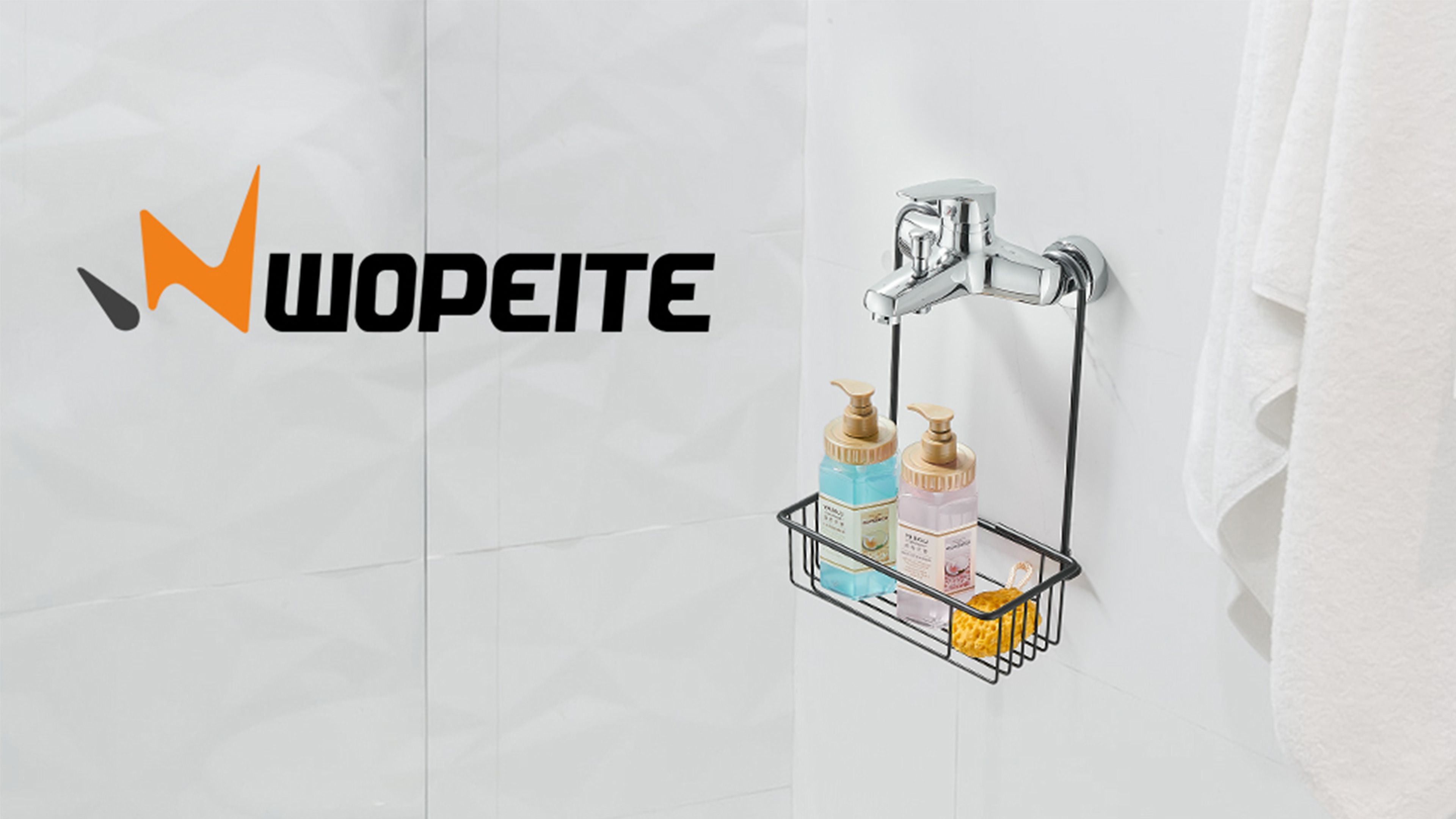 Mensola portaoggetti da appendere alla doccia, contenitore, senza fori, per bagnoschiuma e shampoo, argento | Leroy Merlin