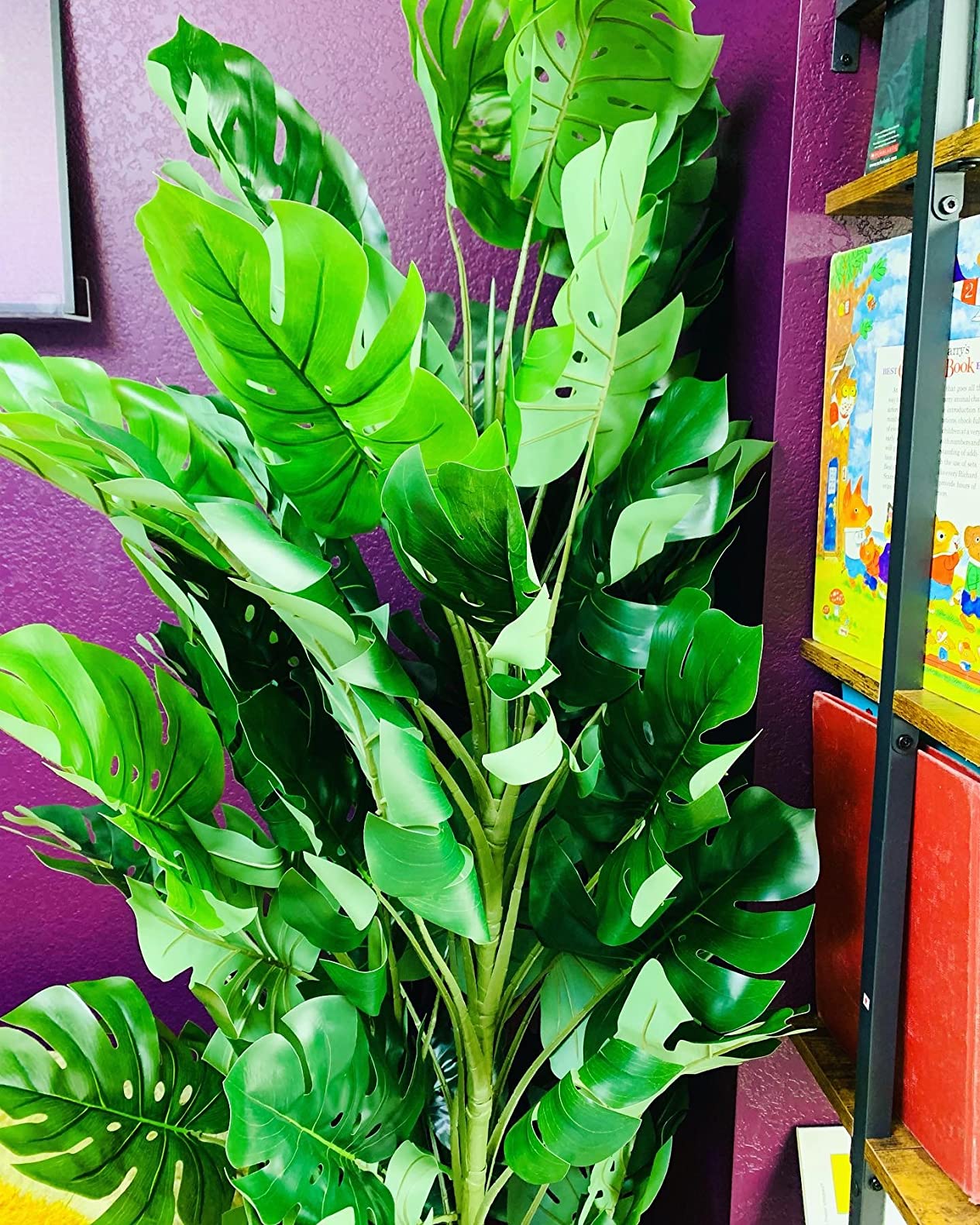 23/mo Finance OXLLXO 6.3ft Artificial Monstera Deliciosa Tree (75in