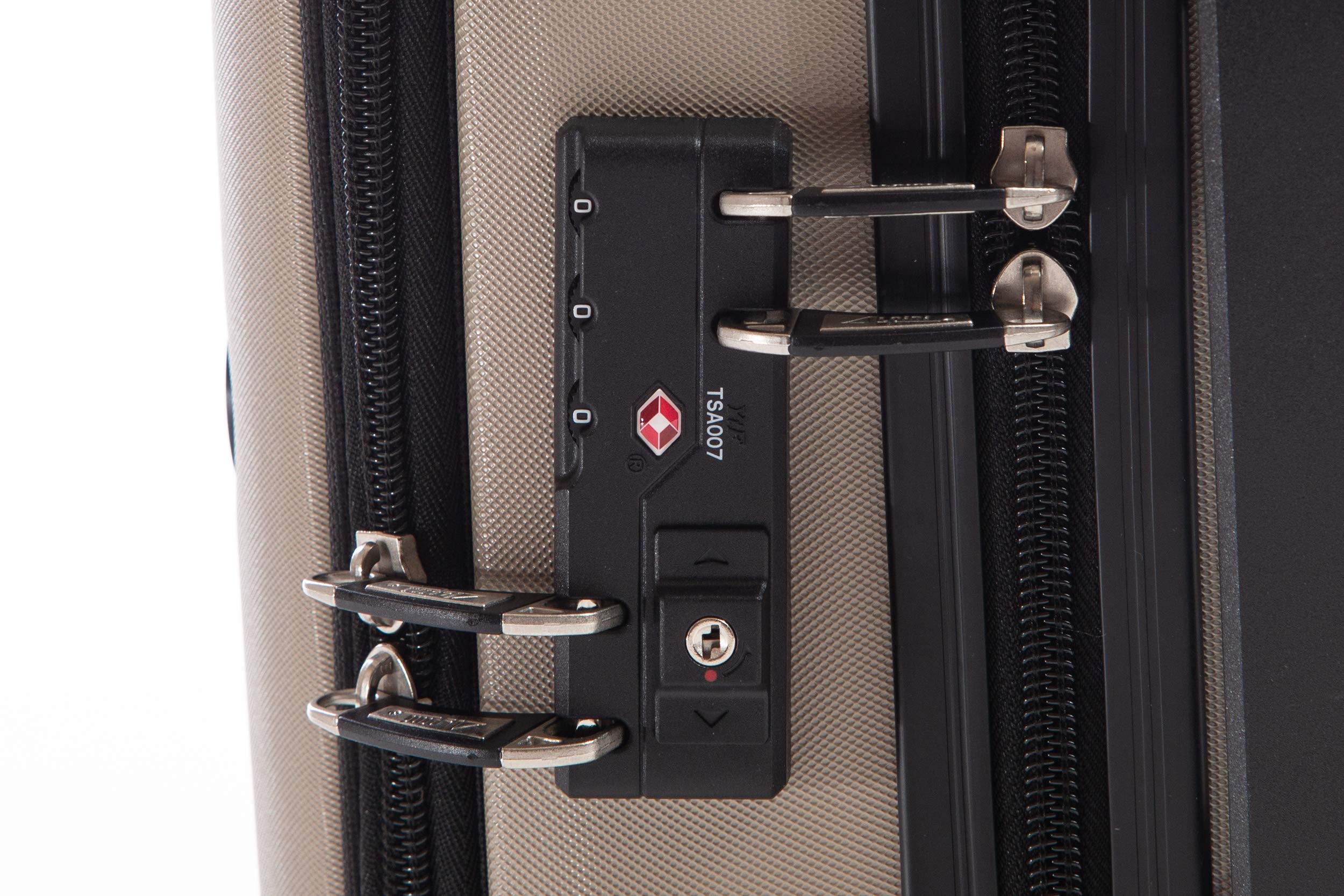 Maleta rígida Alpini INOVA-2.0 22" (55 cm) de garantía de 2 años, Compartimento para Ordenador PC y Tableta, Puerto USB