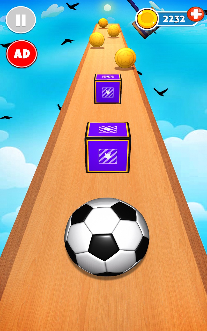 Going Soccer Balls Rolling Sky Ball Balancer 3D