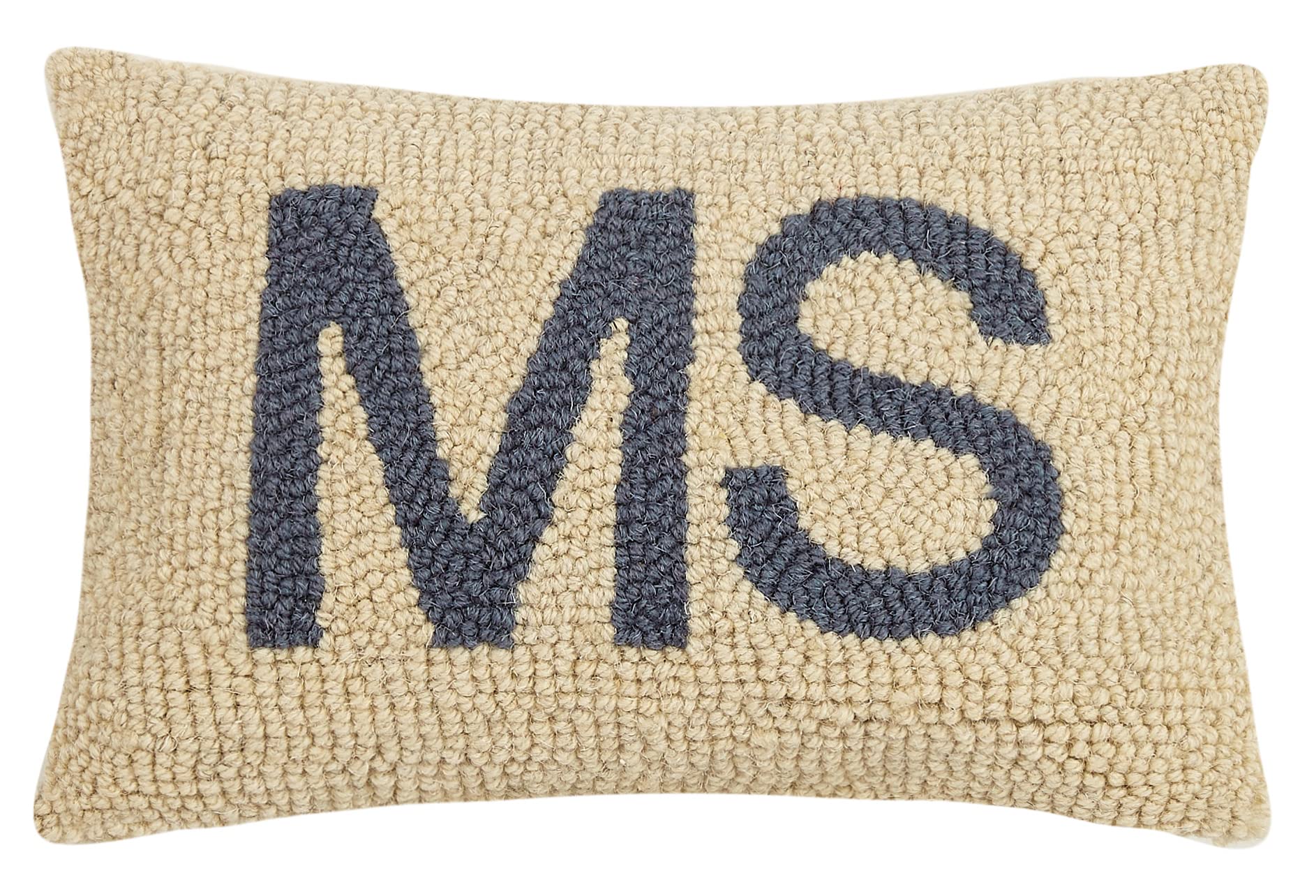 Peking Handicraft Mississippi State Polyfill Hook Throw Pillow, 12-inch Length, Home Decoration