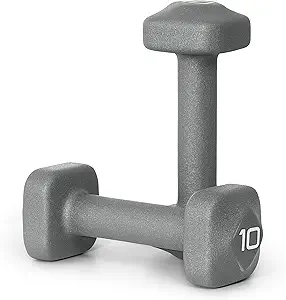 Tone Fitness Neoprene Dumbbell Weight Pairs with Anti-Roll Square Head | Multiple Options