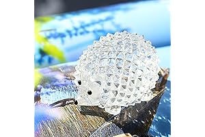 H&D HYALINE & DORA Cut Clear Crystal Hedgehog Animal Figurine Collection Glass Ornament
