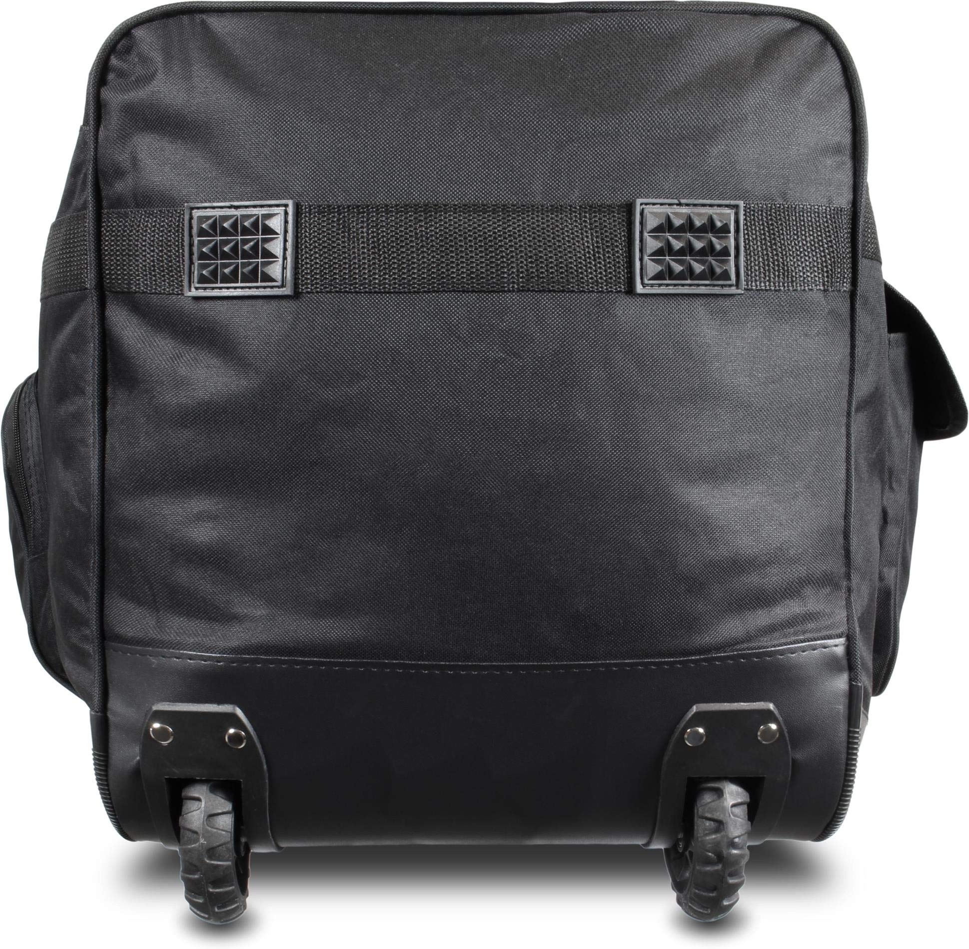 XXL 100 Liter Reisetasche mit Trolleyfunktion Trolleykoffer mit 2/3 Rollen und extra großem Hauptfach Schwarz / 100 Liter XXL