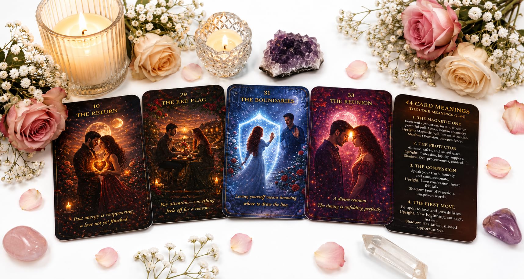 Divine Mystica Soul Spark Love Oracle Deck 44 Cards | Upright & Shadow Meanings, For Beginners & Experts, Daily Self-Reflection, Intuitive Guidance, Relationship Clarity-image-21