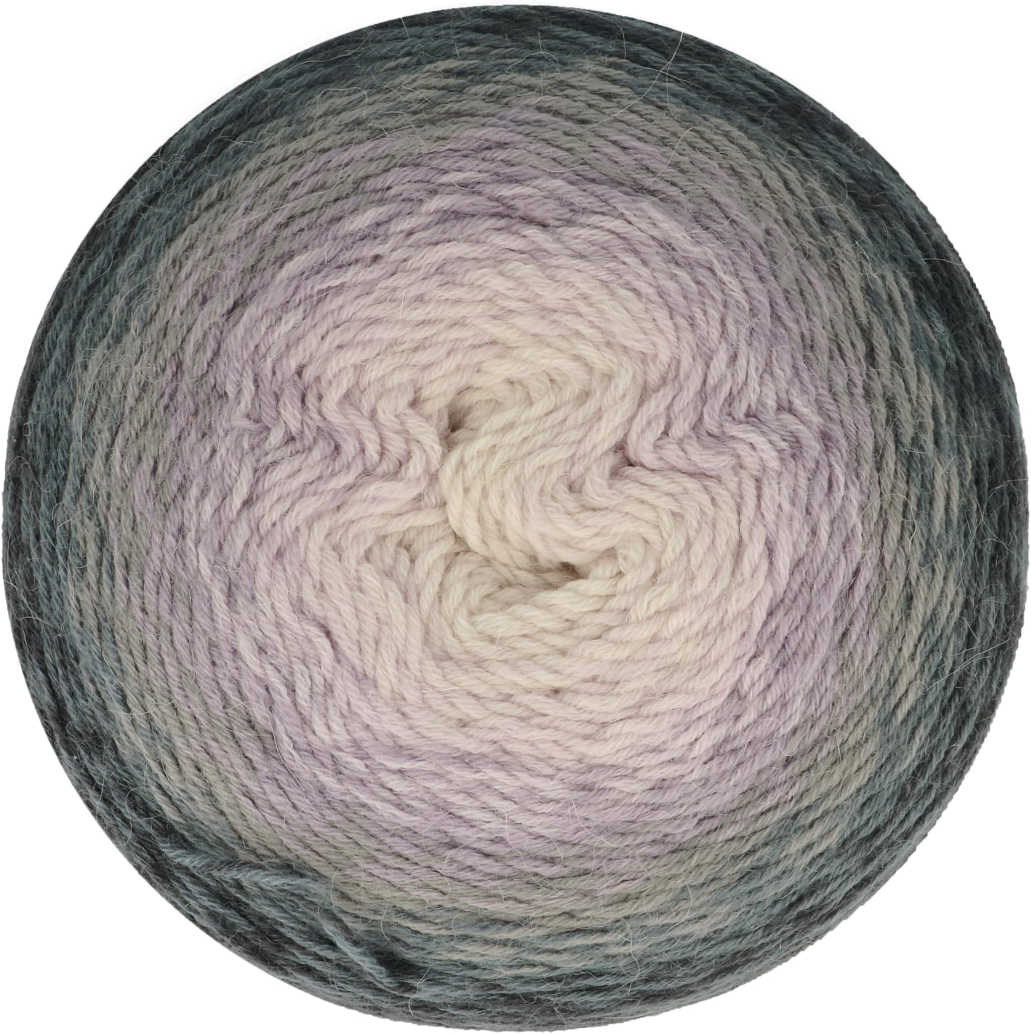 Whirligig 450g Gradient Yarn in Grey to Lavender for Knitting and Crocheting