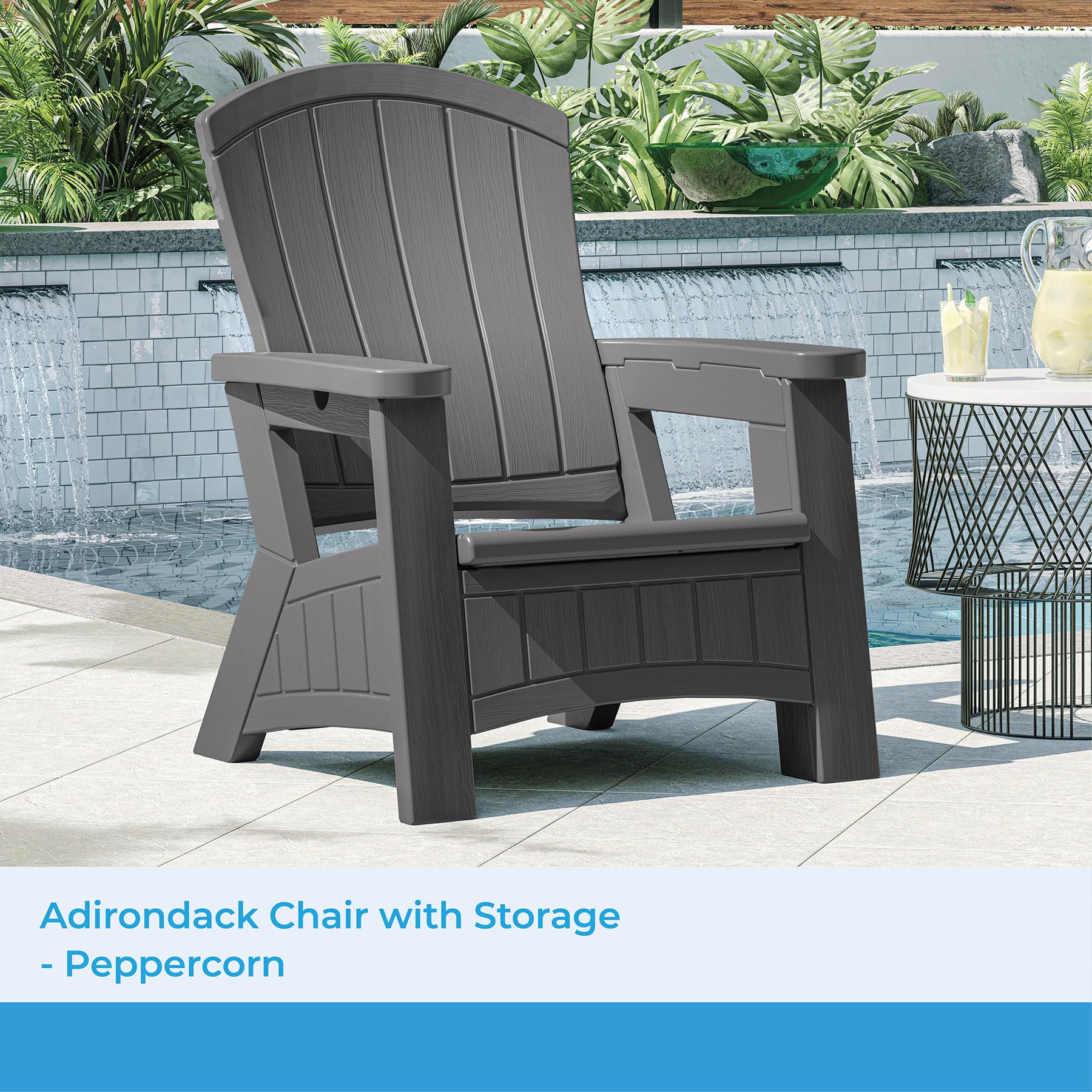 realcomfort resin plastic adirondack chair