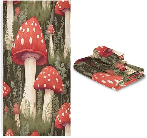 Miniatura 7 de xigua Juego de toallas de baño de 3 piezas, absorbentes y suaves, toallas de mano, toallas decorativas para baño, gimnasio, hotel, playa, piscina