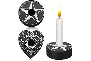2 Pieces Wiccan Candle Holder, Chime Candle Holder for Witchcraft Black Ritual...