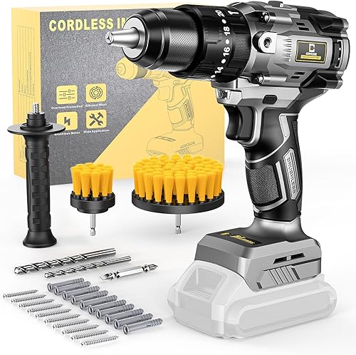 Juego de brocas inalámbricas para batería Dewalt de 20 V, portabrocas sin llave de 12 pulgada 12 pulgada, herramienta de taladro eléctrico de