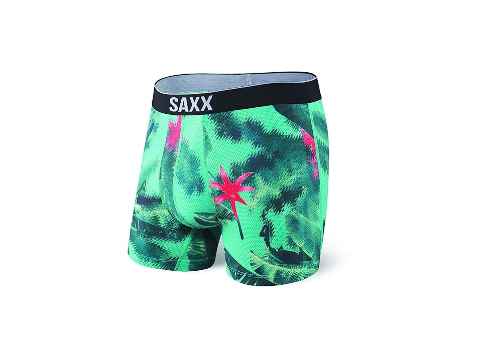 

SAXX UNDERWEAR Volt Boxer Brief (Deep Jungle) Men's Underwear, Black