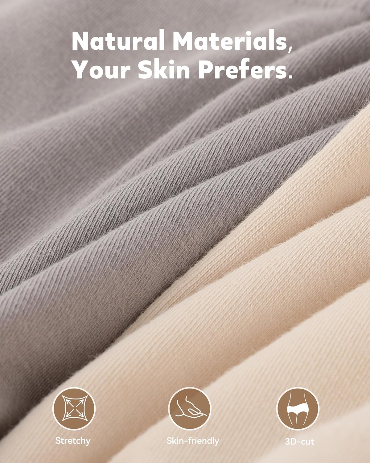 BAMBOO COOL Seamless Boyshort Underwear for Women Mid Waist Stretchy Panties Moisture Wicking Boxer Briefs 5 Pack - Image 2