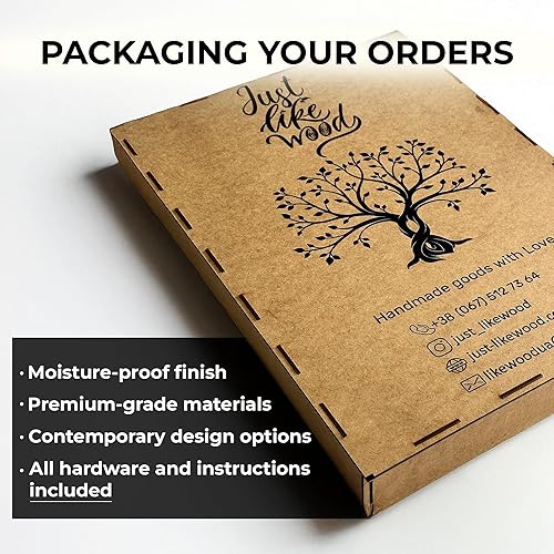 Miniatura 6 de JustLikeWood Decoración grande para el hogar de 59 x 33 pulgadas, diseño de árbol genealógico de madera LED con marco de imágenes estándar,