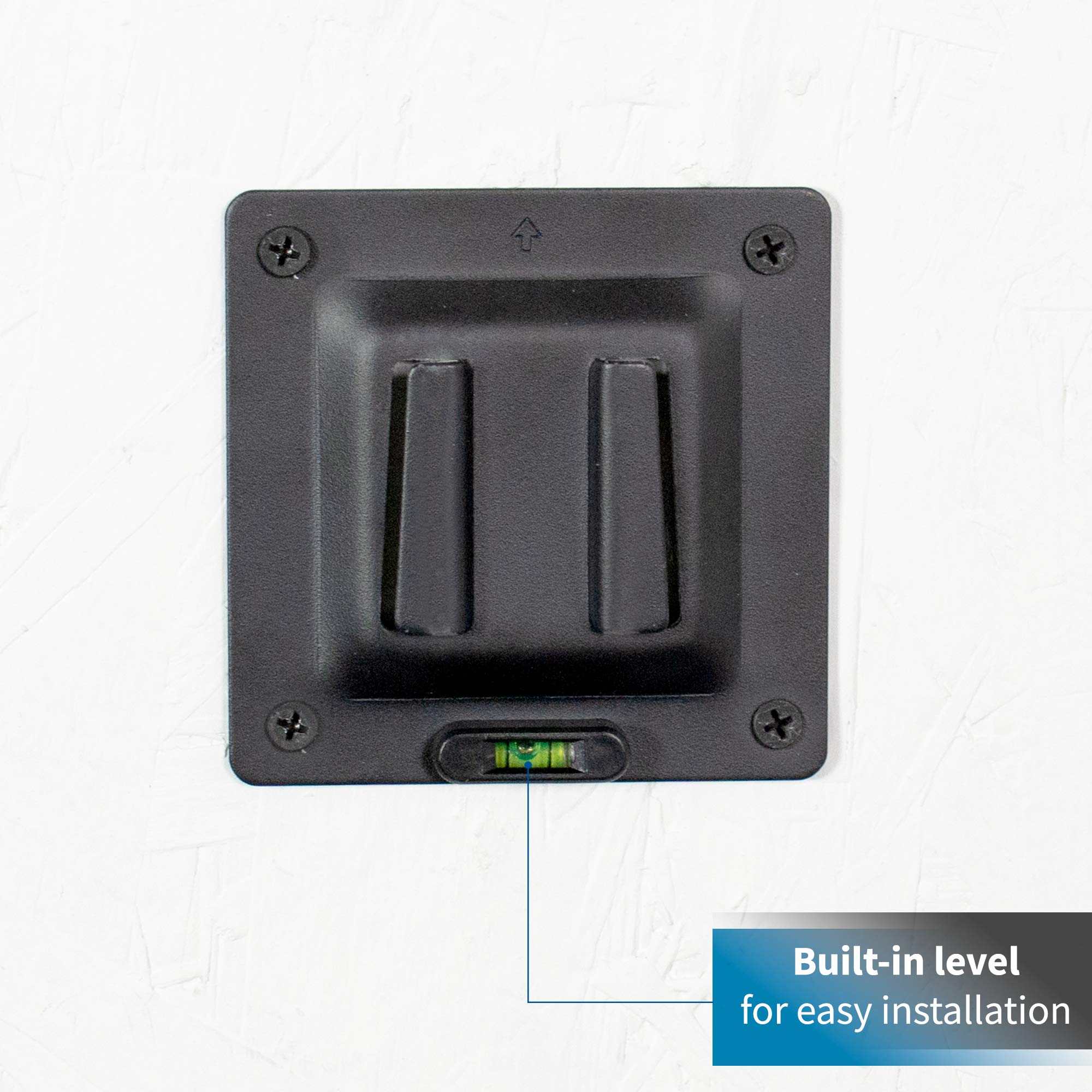 VIVO Supporto da parete per TV Basic per schermi da 23 a 94 cm, max 200 x 200 mm, VESA con piastra di montaggio rimovibile, nero, MOUNT-VW2X2A