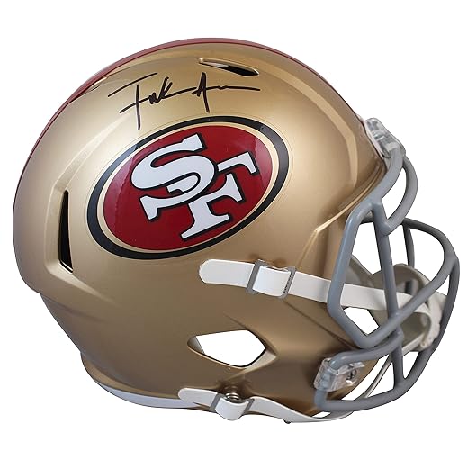 49ers Frank Gore Authentic Signed Full Size Speed Rep Helmet BAS Witnessed