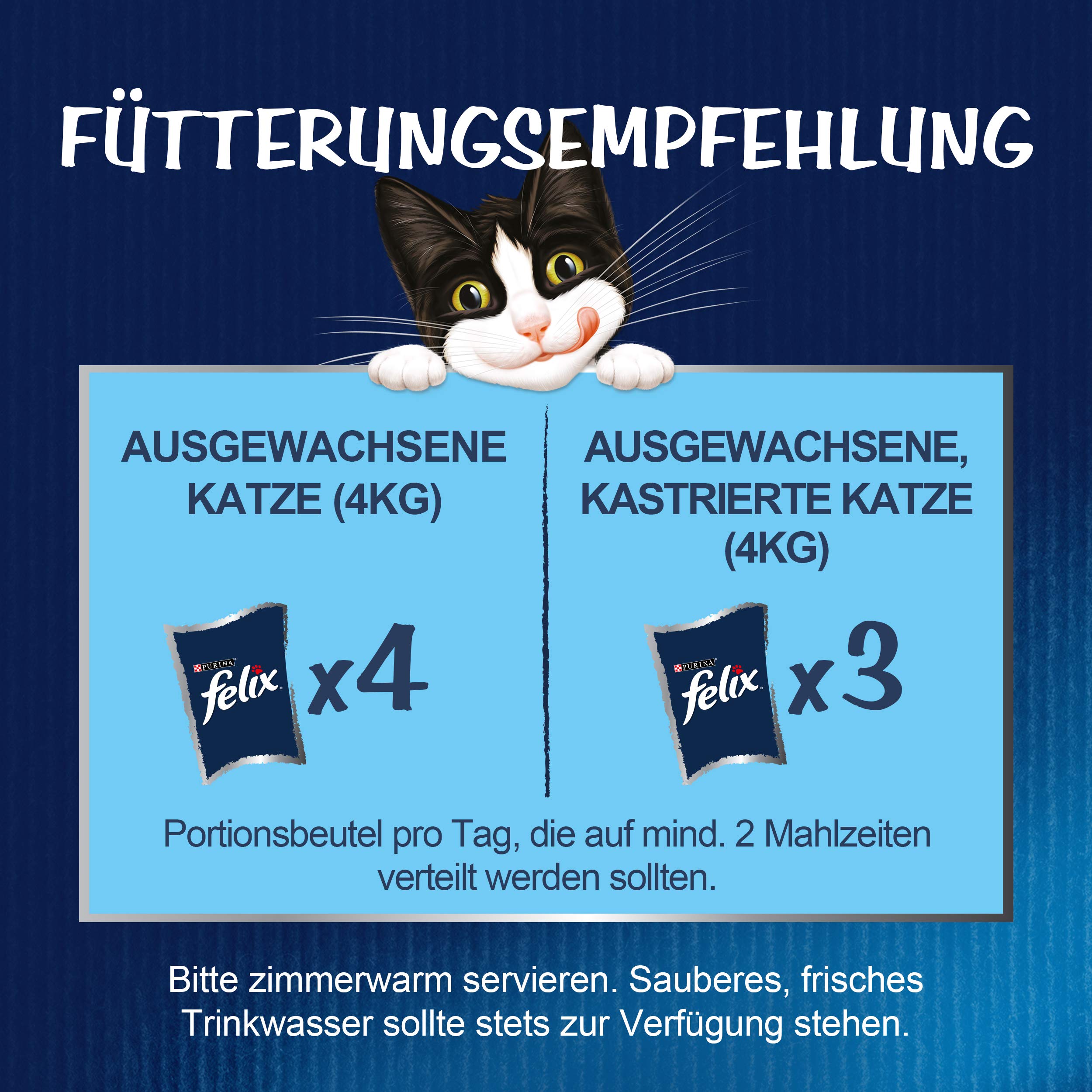 Felix Nourriture Humide pour Chat en gelée, mélange de variétés, Lot de 120 (120 x 85 g)