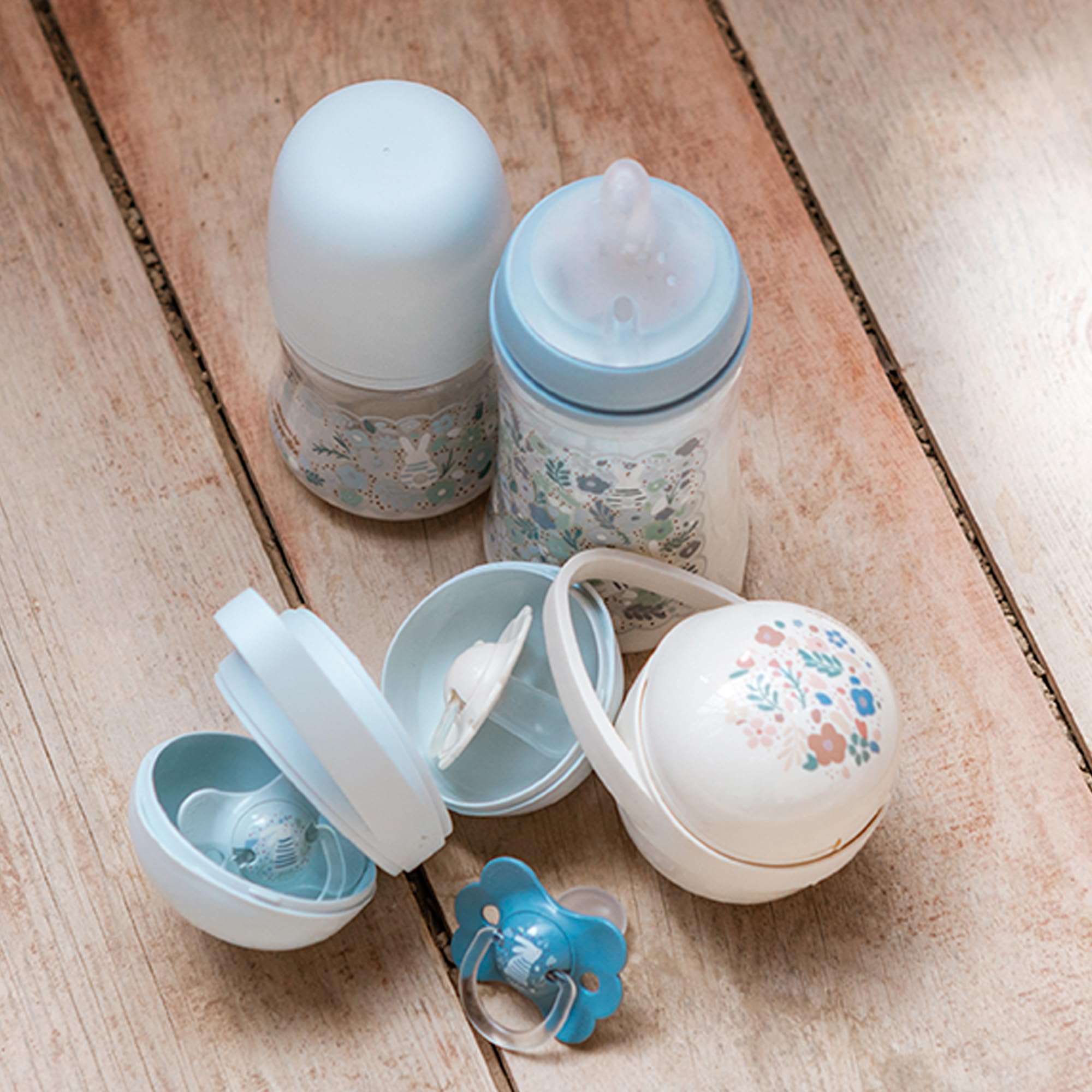 Suavinex, Chupete para Bebés 0/6 Meses y Recién Nacidos, con Tetina Fisiológica de Silicona SX Pro, Simétrica, Plana y Flexible, Respeta el Desarrollo Bucodental, con Anilla, Wonder Azul - 4