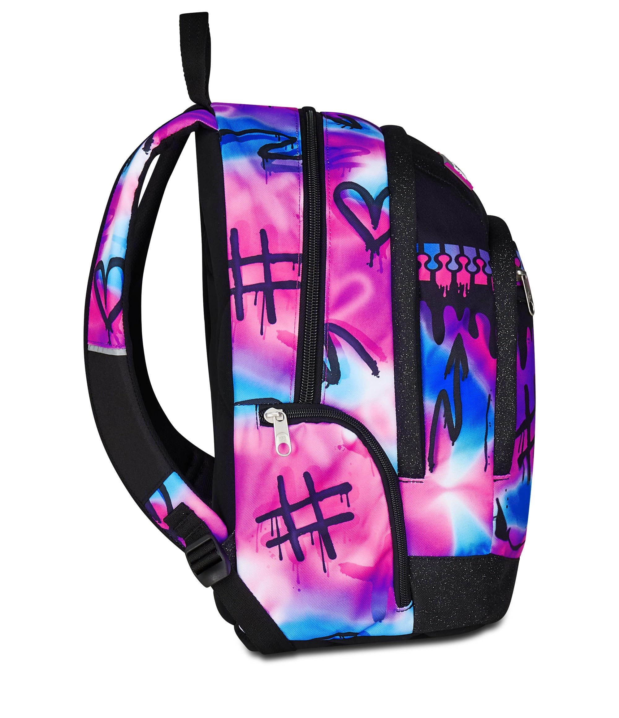 Seven Zaino Scuola Dual, Fucsia Azzurro, Doppio Scomparto 31 L, Con Tasca Per PC, Tasca Per Borraccia e Tasca Con Organizer, Scuola Media e Superiore, Zaino Per Ragazza