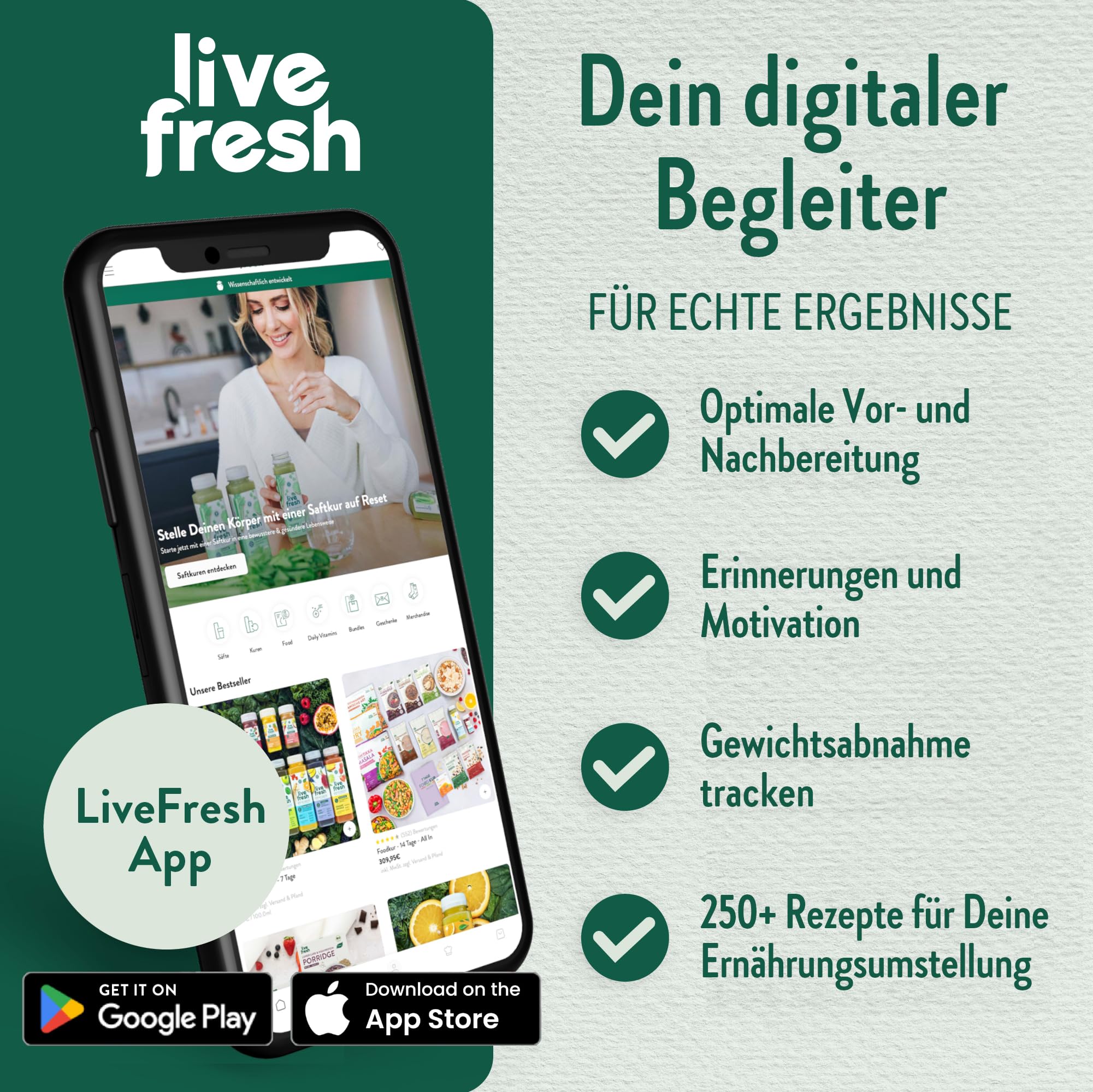 LiveFresh Saftkur 5 Tage – Säfte & Shots kaltgepresst
