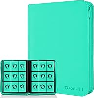 Vista 7 de Carpeta de tarjetas coleccionables de 9 bolsillos, libro de tarjetas premium para 360 tarjetas, álbum de tarjetas resistente para tarjetas