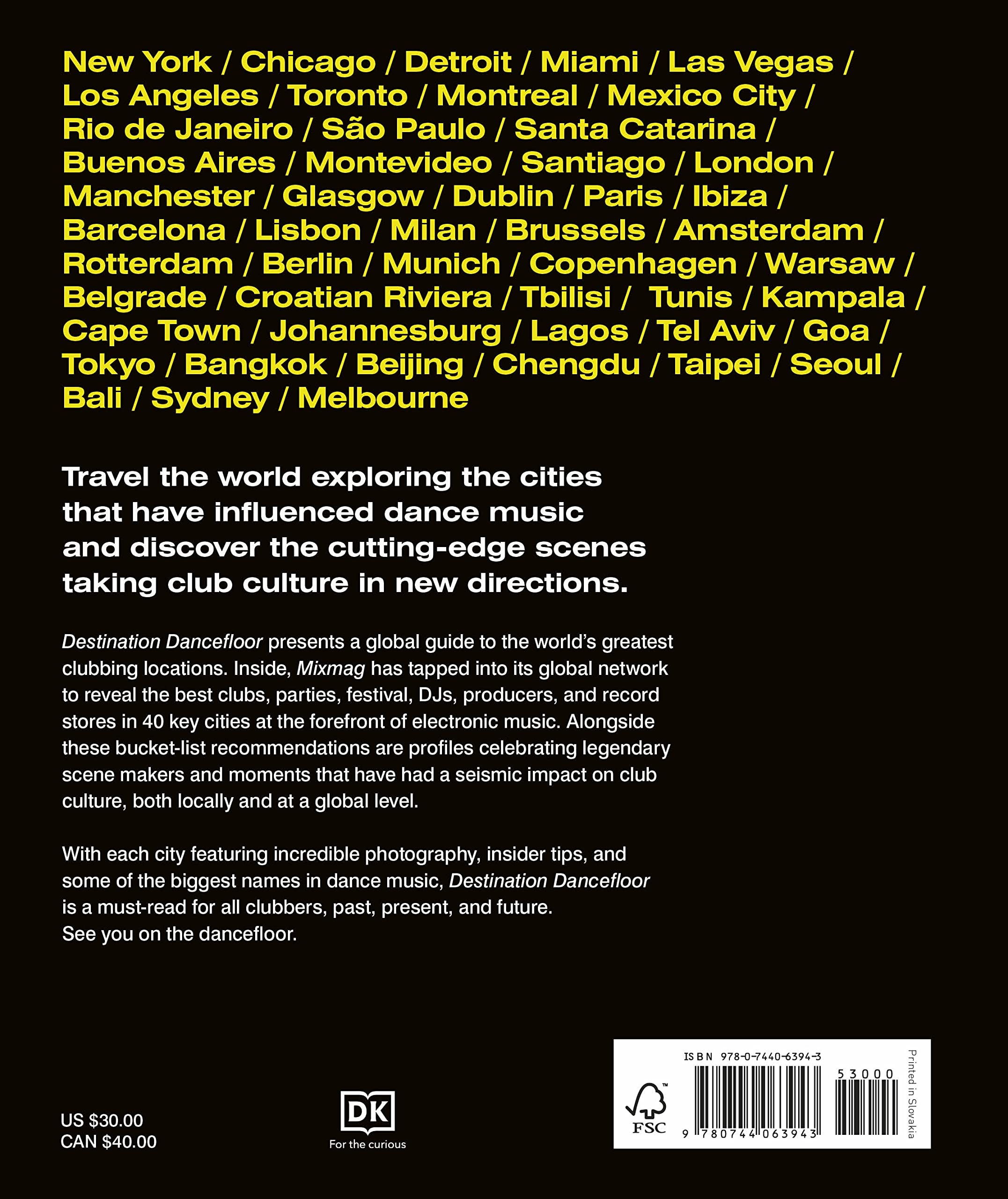 Destination Dancefloor: A Global Atlas of Dance Music and Club Culture From London to Tokyo, Chicago to Berlin and Beyond