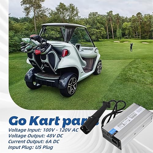 Miniatura 2 de WFLNHB Cargador de carga de batería de 3 pines de 48 V de repuesto para carrito de golf Yamaha G29 2007 Up