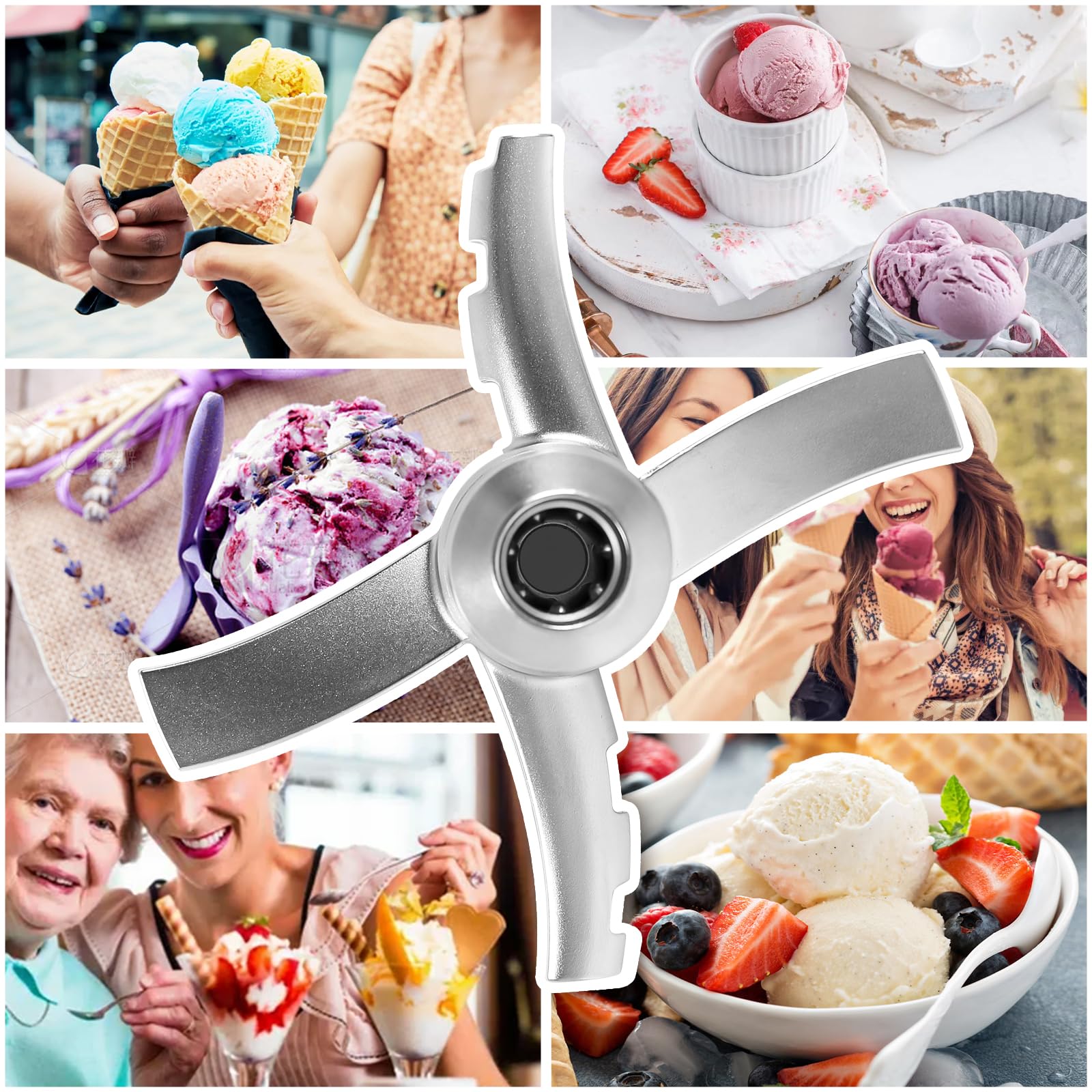 Lame de rechange compatible avec les machines à crème glacée Nin-ja Creami NC300, pièces de rechange pour Nin-ja Ice Creami Accessoires CN301CO, CN301CCO, CN305A