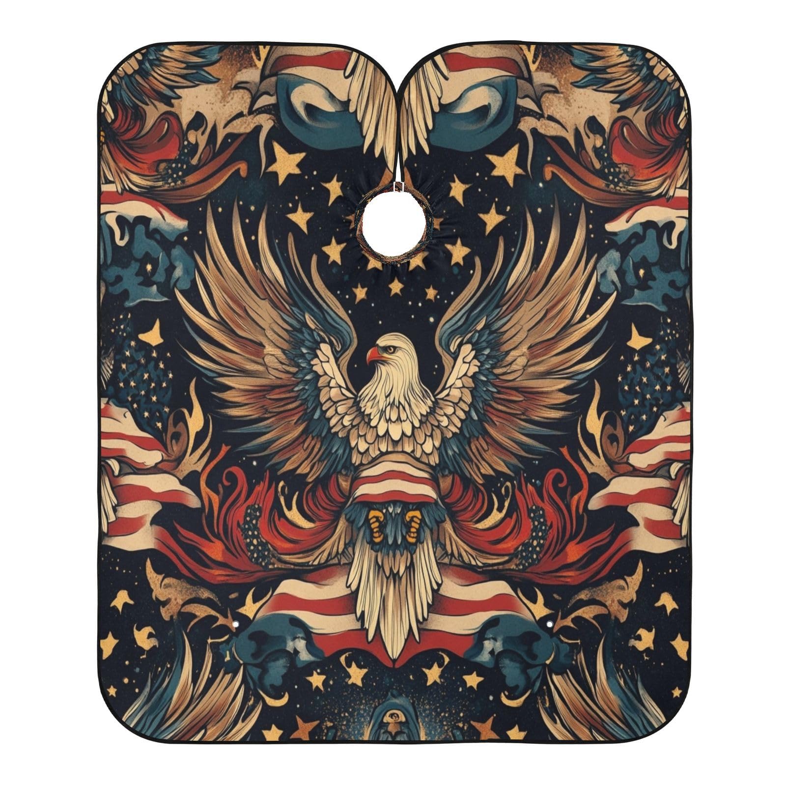 Kigai Falcons Hair Cutting Cape for Men & Women Waterproof Barber Cape Professional Hairdressing Salon Styling Apron with Adjustable Closure Snap