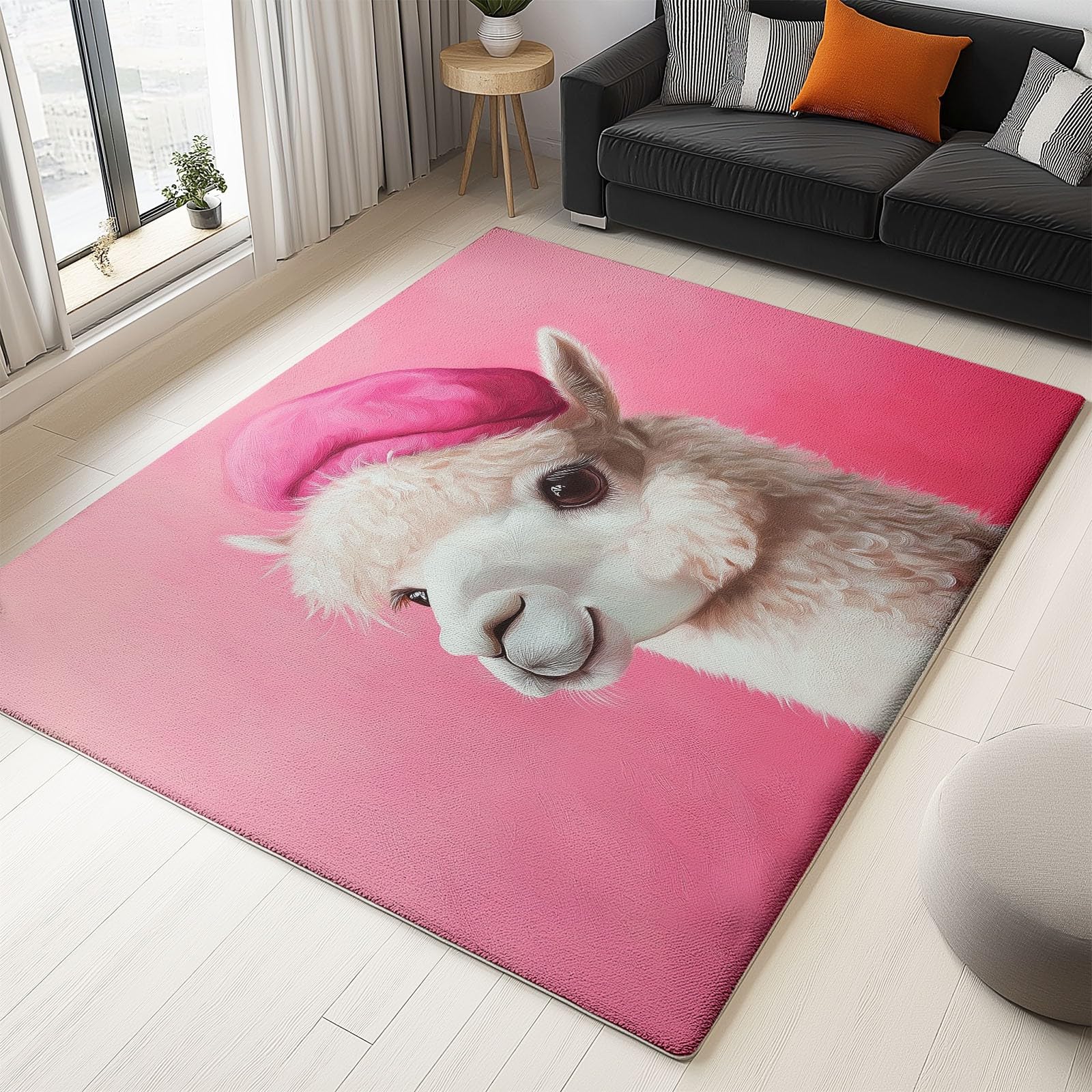 Brzoskwiniowe dywany do salonu 120 x 170 cm alpaka zmywalne dywany miękkie dywaniki do krótkiego runa dywanik kuchenny antypoślizgowy dywan