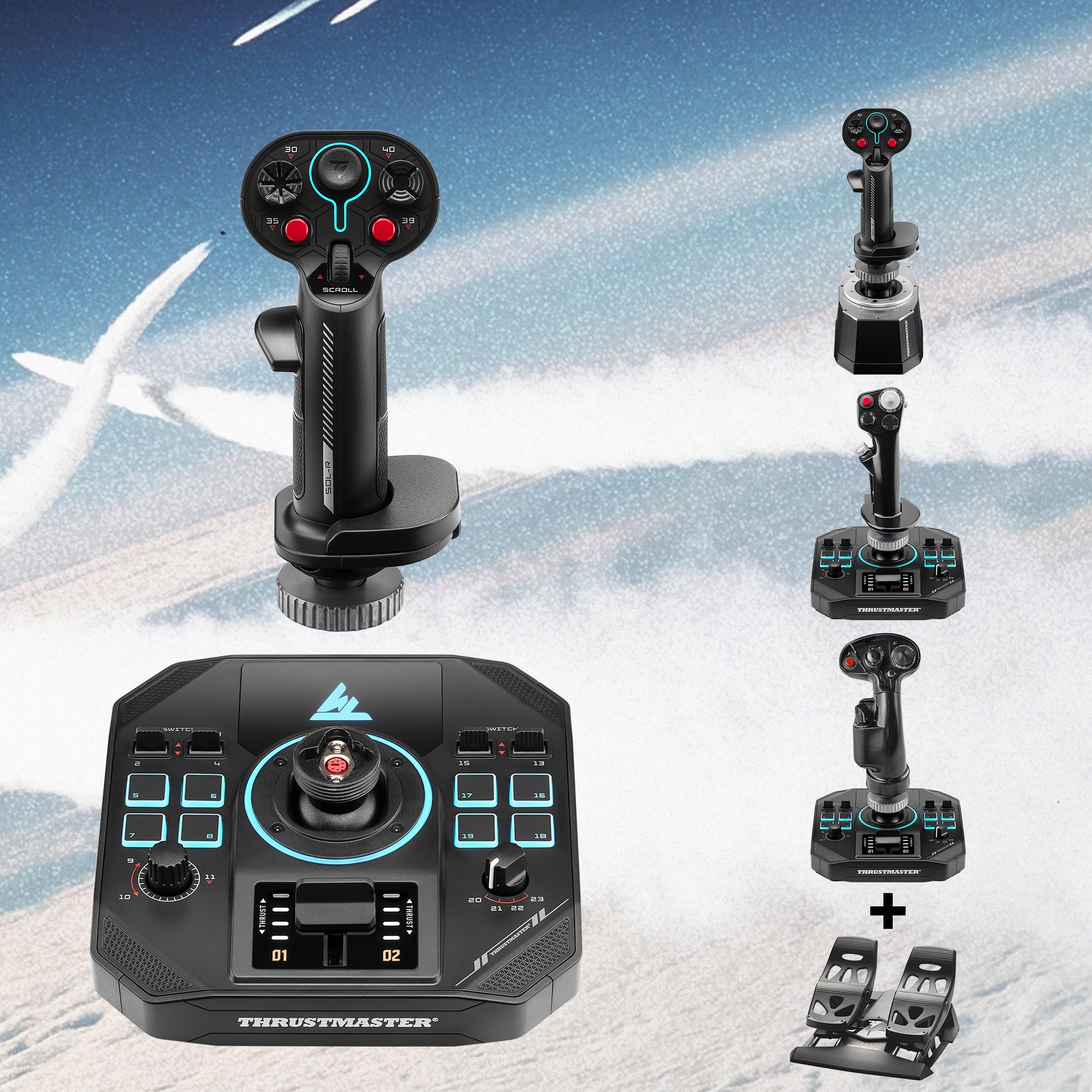 Thrustmaster Sol-R 4 HOTAS — Joystick i Przepustnica do Komputerów PC